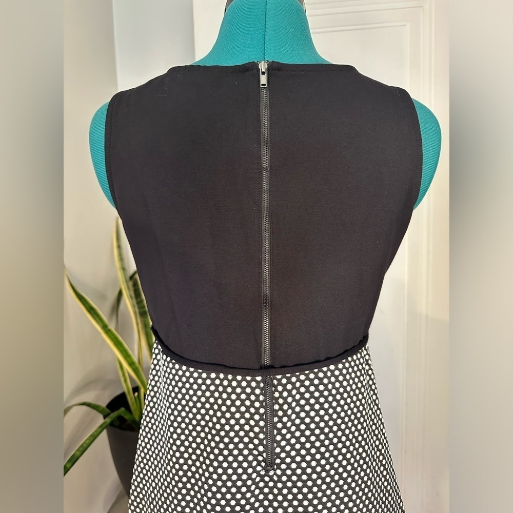 Motherhood Maternity Black White Polka Dots Sleeveless Knit Size small Dress - Picture 7 of 11